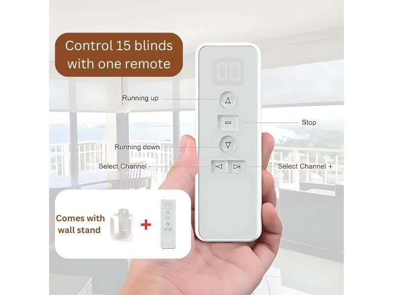 Multi-channel remote for motorized blinds in Coquitlam