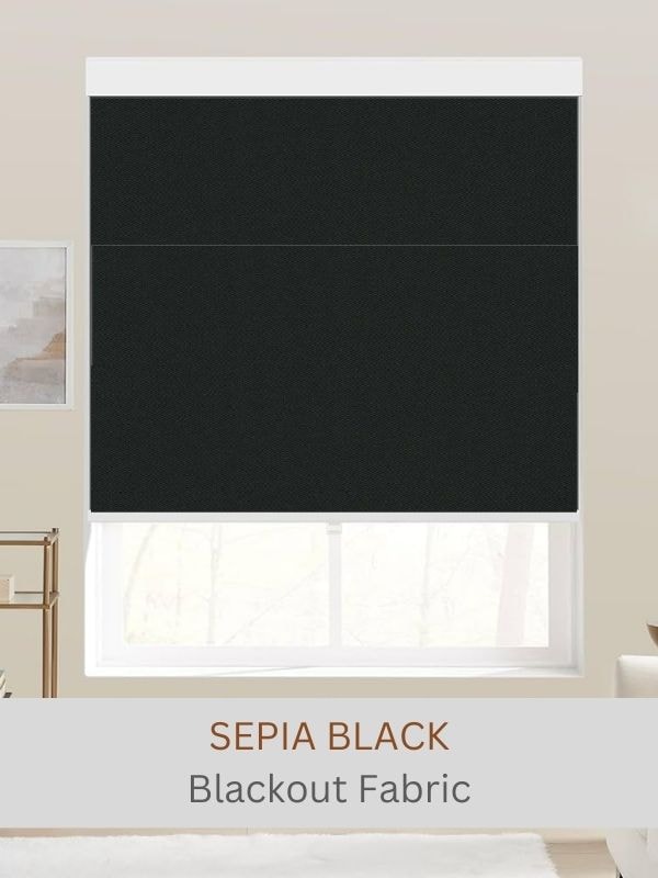 Blackout blinds sepia