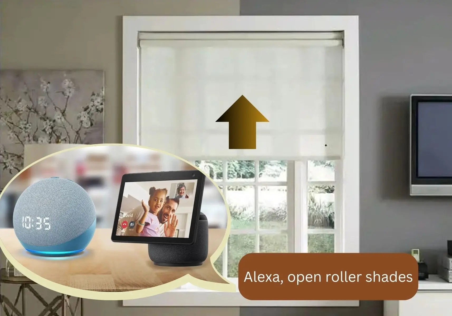 Alexa controlled blinds