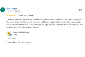 Blinds Installation Reviews