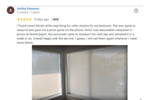 Blinds Installation Reviews